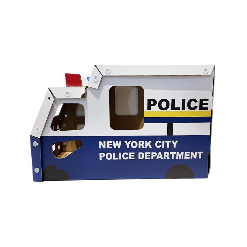 CW3002 Police Car Cardboard Cat House