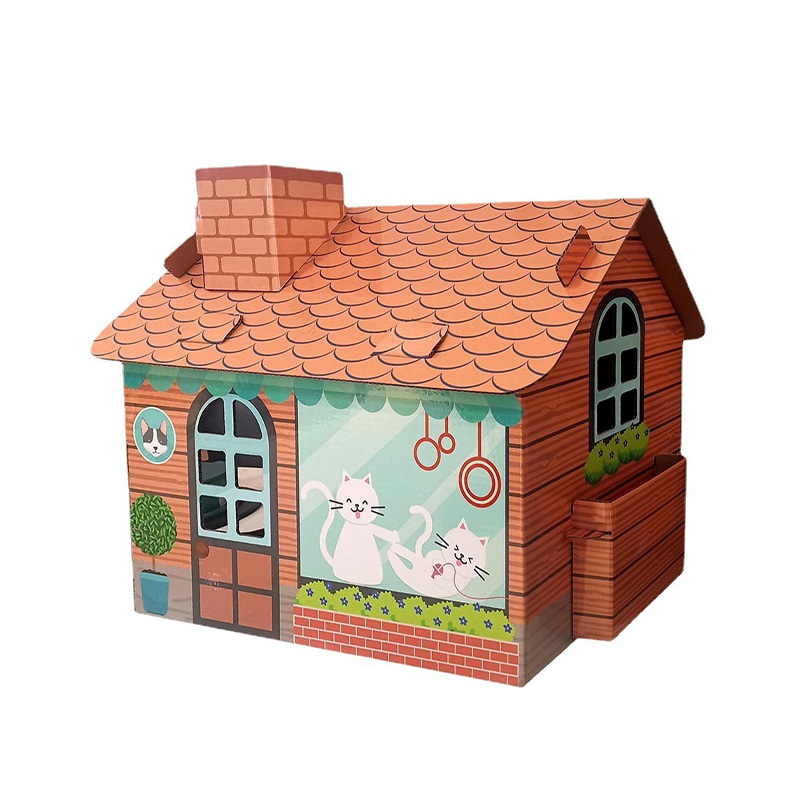 CW2002 Outdoor Cute Cat Cardboard Paper House