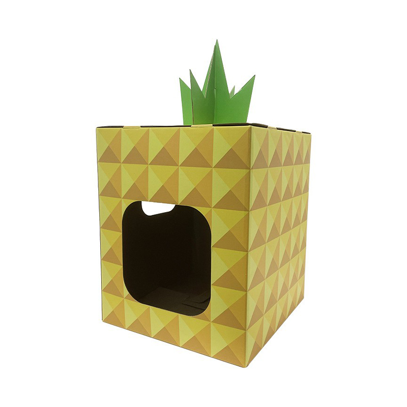 CW3021 Pineapple Hideaway Cardboard Cat House