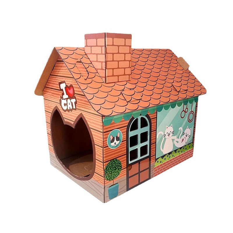 CW2002 Outdoor Cute Cat Cardboard Paper House