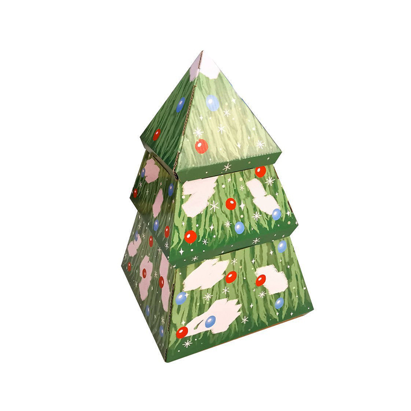 CW3011 Wear-resistant Christmas Tree Cardboard Cat House