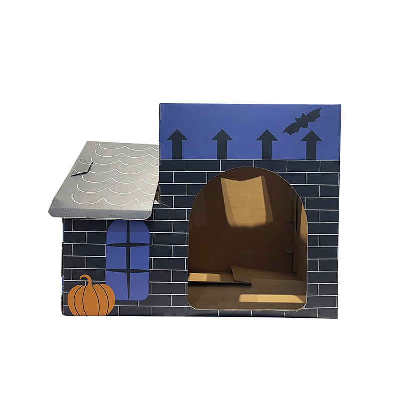 CW3026 Eco Friendly Cardboard Halloween DIY Cat Scratching Play House