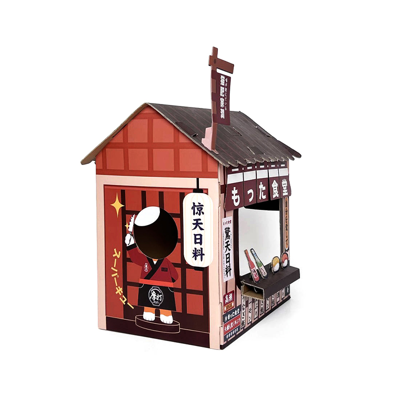 CW3031 Japanese Style Cardboard Cat Sleeping Playing House