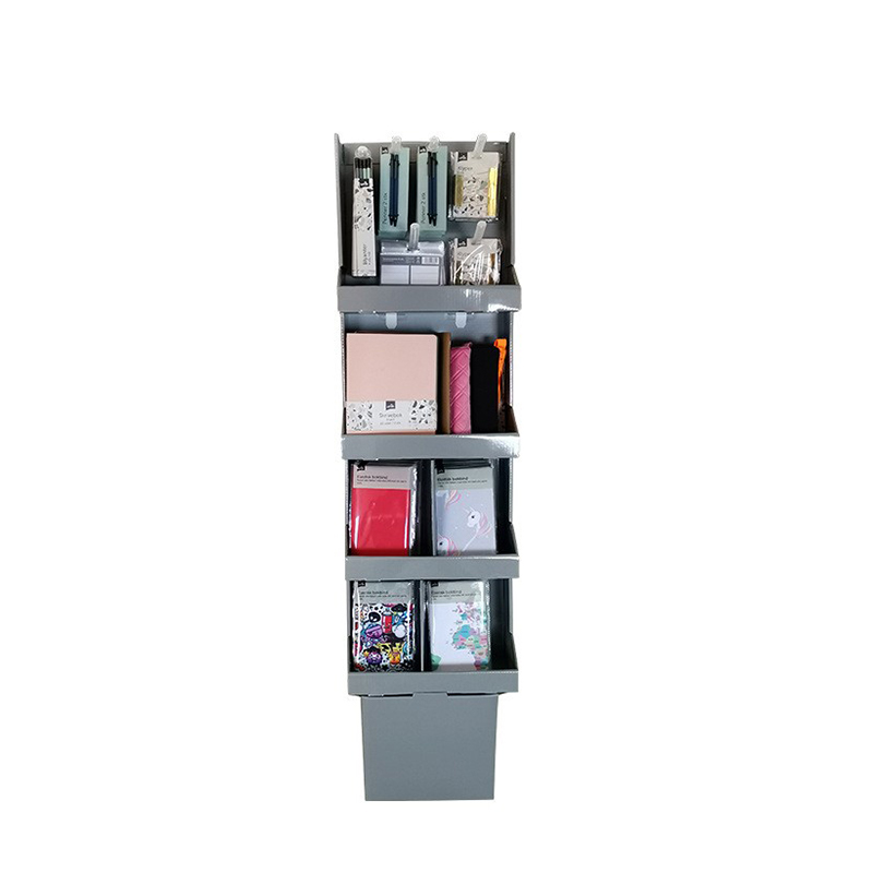 BL18004 Multi-layer Structure Corrugated Cardboard Display Stand For Book Gift  Magazine