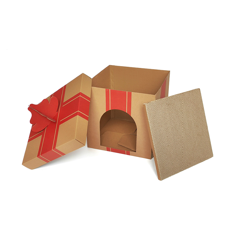 CW4017 Eco-friendly DIY Gift Box Cardboard Cat House