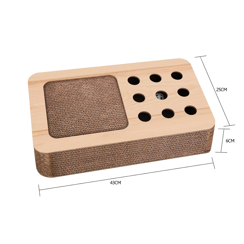 CW4015 Eco-friendly Fashionable Corrugated Cat Cardboard Scratcher