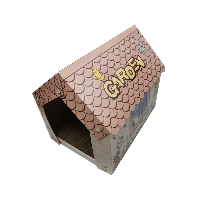 CW3041 DIY Cartoon Cardboard Cat Cottage Villa