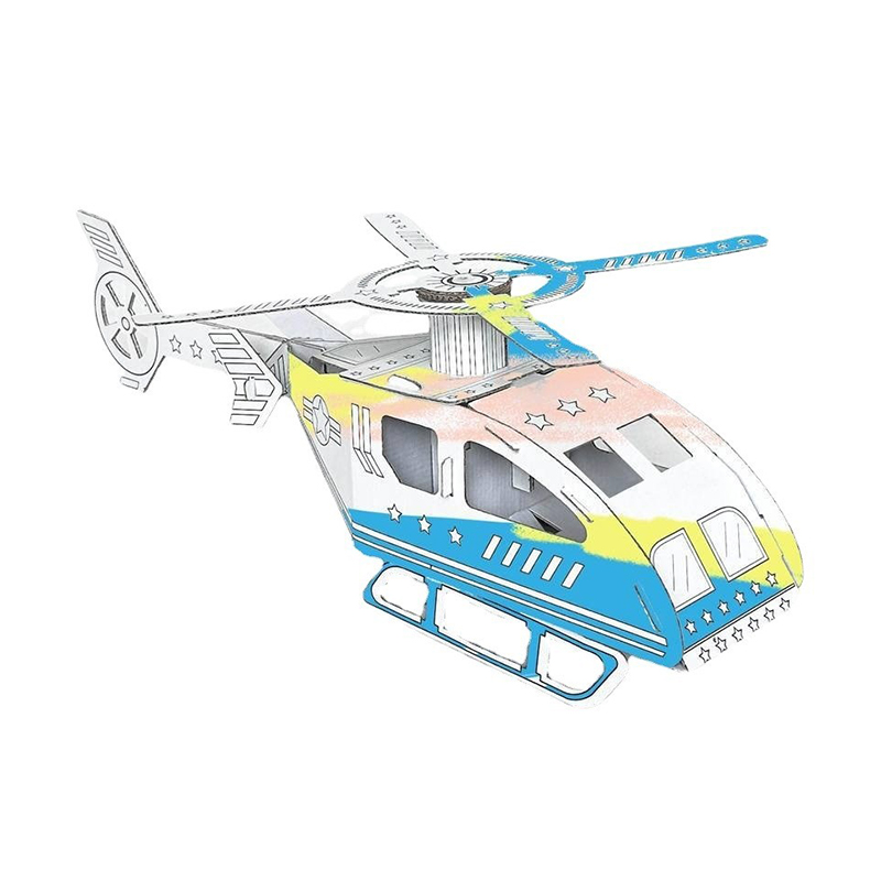 BF20987 3D Doodle Coloring Drawing Cardboard Helicopter Toy