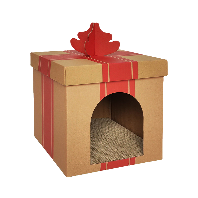 CW4017 Eco-friendly DIY Gift Box Cardboard Cat House