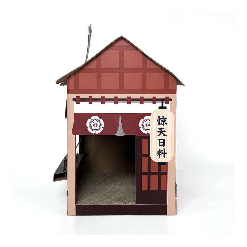 CW3031 Japanese Style Cardboard Cat Sleeping Playing House