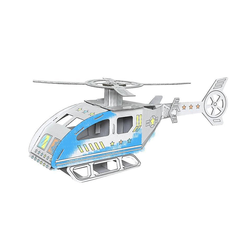 BF20987 3D Doodle Coloring Drawing Cardboard Helicopter Toy