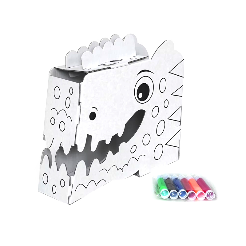 BF30022 Cardboard Playhouse 3D Painting DIY Doodle Set