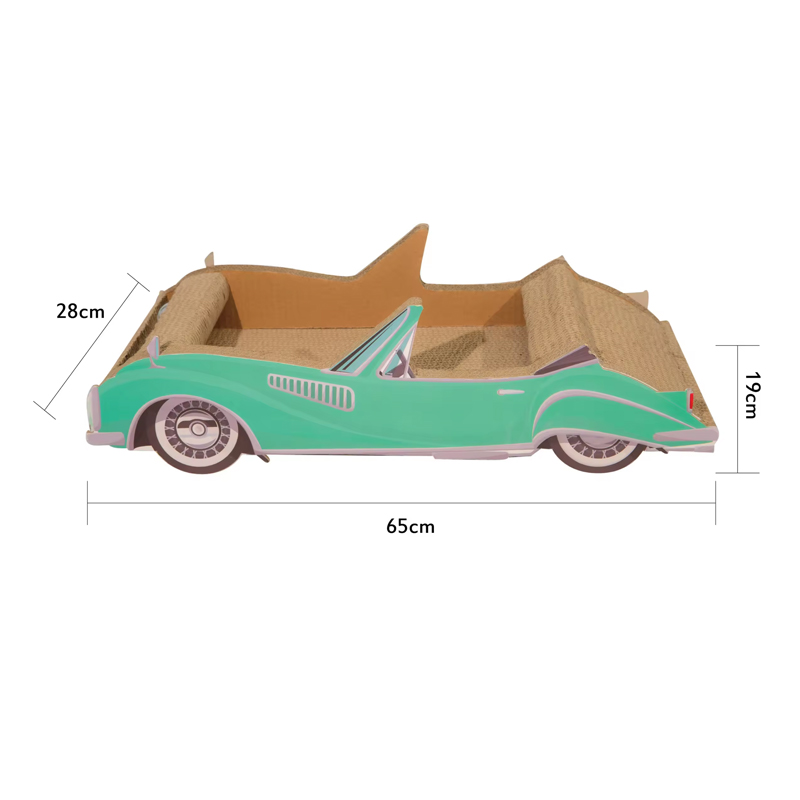 CW4114 Indoor Sustainable Car Type Cat Scratcher Cardboard