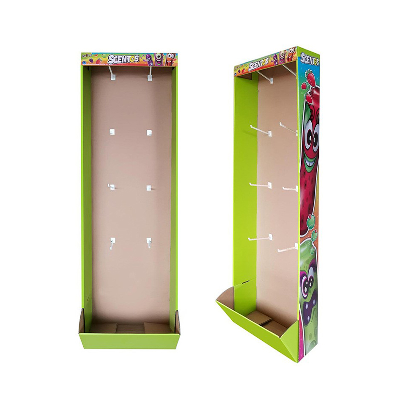 BL18014 Free Standing Jewelry Cardboard Pegboard Hook Display Stand