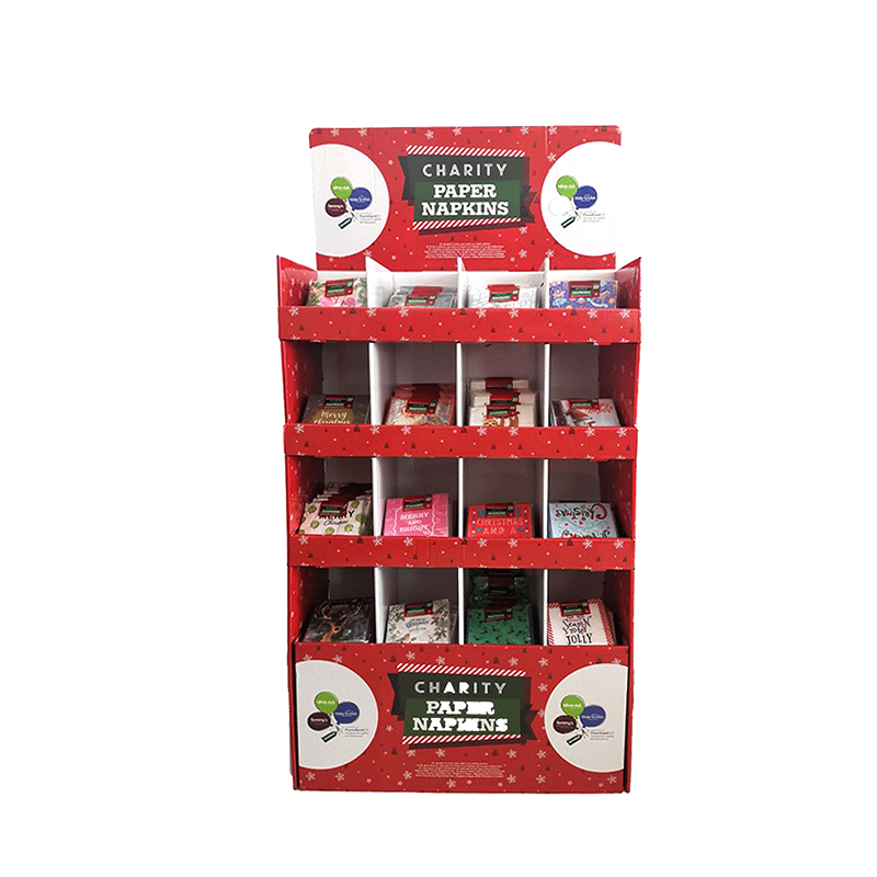 BL19022 Stationary Mini Christmas Cards Floor Display Stand