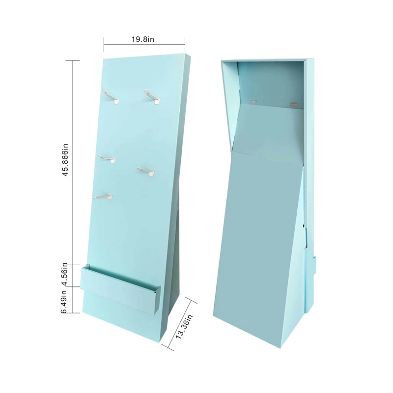 BL18017 Cardboard Hanging Hook Wall Display Stand