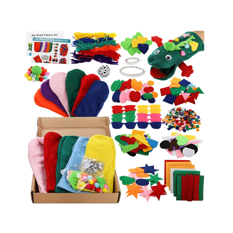 Kids DIY Felt Educational Doll Making Materials 12-piece Set